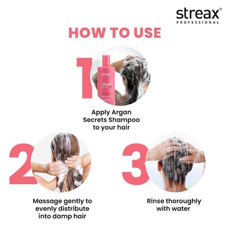 Streax Argan Secrets Moisturising Shampoo