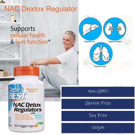 Doctor's Best NAC Detox Regulators Capsules