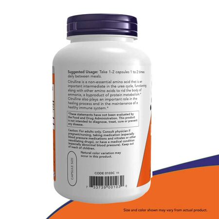 Now L-Citrulline 750mg Tablets