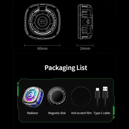 Plextone EX2 Ultra Mobile Phone Cooling FanPlextone EX2 Ultra Mobile Phone Cooling Fan