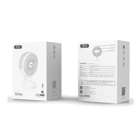 XO-MF78 Portable Desktop Mini Fan 1200mAh Box Packeging