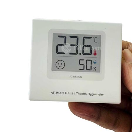 Atuman TH Mini Clock Thermo-Hygrometer Box Packeging