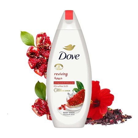 Dove Pomegranate & Hibiscus Tea Body Wash 250ml
