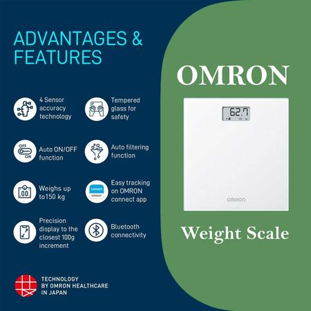 Omron HN-300T2-AP Digital Body Weight Scale