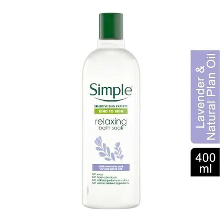 Simple Relaxing Lavender Bath Soak 400ml