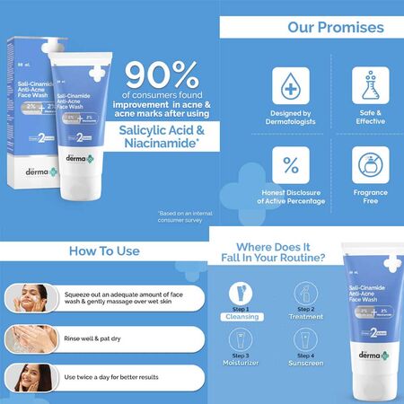 The Derma Anti-Acne Face Wash