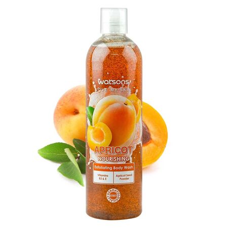 Watsons Apricot Nourishing Exfoliating Body Wash 410g