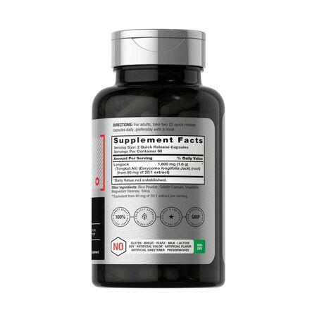 Horbaach Longjack Tongkat Ali 1600mg Capsules