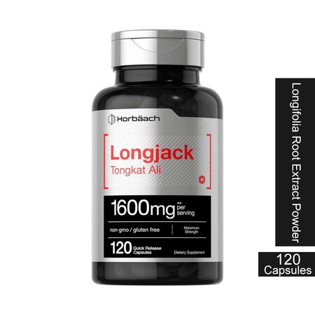 Horbaach Longjack Tongkat Ali 1600mg 120 Capsules