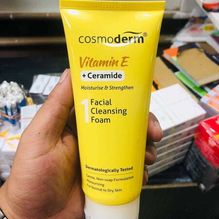 Cosmoderm Vitamin E + Ceramide Facial Cleansing Foam