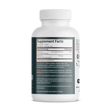 Bronson Basics Vitamin K2 + D3 Tablets