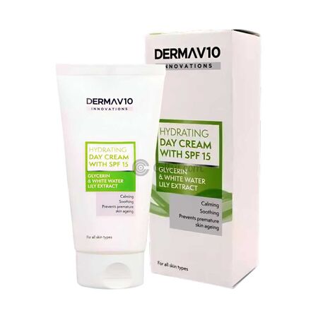 Derma V10 Hydrating SPF 15 Day Cream 50ml