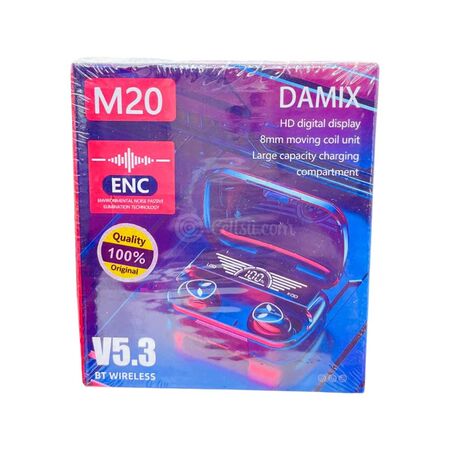 M20 ENC Digital Display BT Earbuds Box Packeging M20 ENC Digital Display BT Earbuds Box Packeging