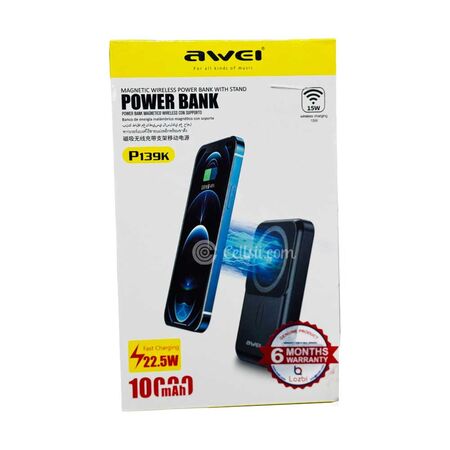 Awei P139K Wireless Power Bank 10000mAh Box Packeging