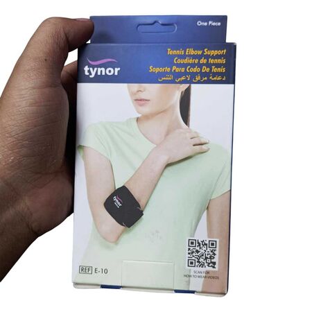 Tynor E-10 Tennis Elbow Support Box packeging