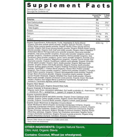 Zena Greens Organic Superfood Blend