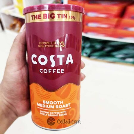 Costa Coffee Smooth Medium Roast Instant Coffee Tin 150g Costa Coffee Smooth Medium Roast Instant Coffee Tin 150g
