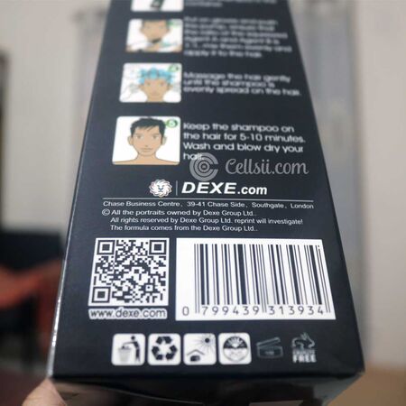 Dexe Black Hair Shampoo Bottle 400ml specifications