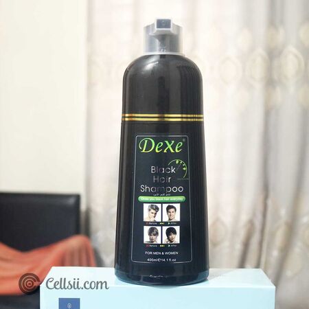 Dexe Black Hair Shampoo Bottle 400ml