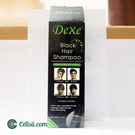 Dexe Black Hair Shampoo Bottle 400ml