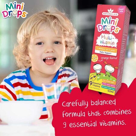 Natures Aid Mini Drops Multi Vitamin for Children