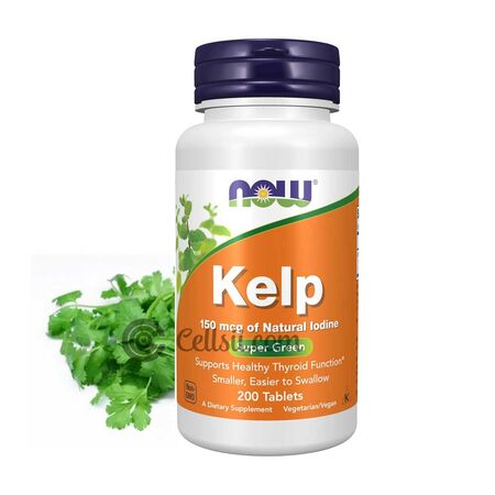 Now Kelp 150mcg of Natural Iodine 200 Tablets