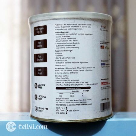 Protimeal 2.0 Nutrition Vanilla Flavour Specifications