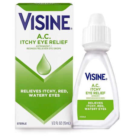 Visine A.C. Itchy Eye Relief Redness Reliever Eye Drops