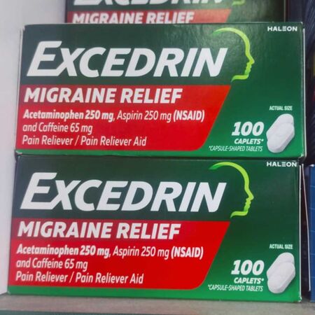 Excedrin Migraine Relief 250mg Acetaminophen 300 Tablets