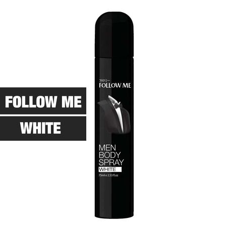 Follow Me Body Spray White for Men 75ml