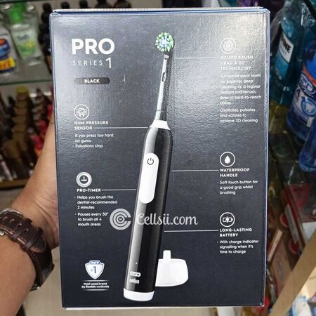 Oral-B Pro Series 1 Travel Edition Electric Toothbrush Box Back Side