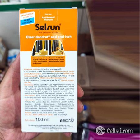 Selsun Clear Dandruff & Anti-Itch Selenium Sulfide Anti-Dandruff Shampoo 100ml