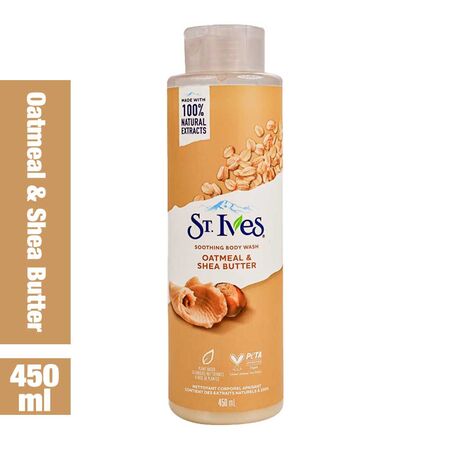 St. Ives Oatmeal and Shea Butter Soothing Liquid Body Wash 450ml