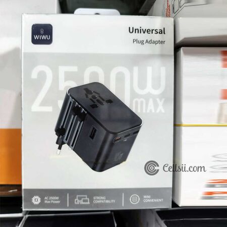 WiWU Wi-UA006 Universal GAN Plug Adapter 45W Box Packaging