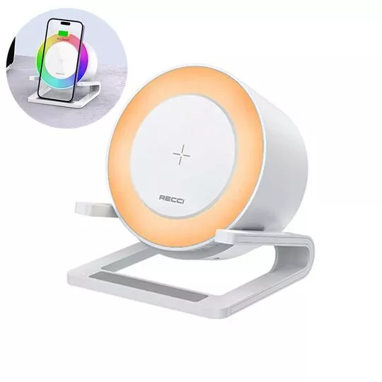 Recci RSK-W28 4 in 1 Wireless Charger with Speaker