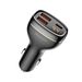 Rock C301 Smart Digital Display Three Ports Car Charger 60W