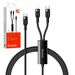Mcdodo 2 in 1 Type-C to Lightning & Type-C PD Fast Charging Cable