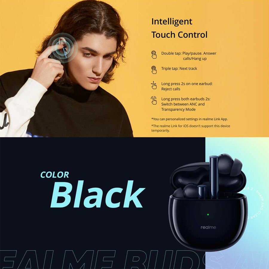 Realme Buds Air 2 with ANC Wireless Earbuds