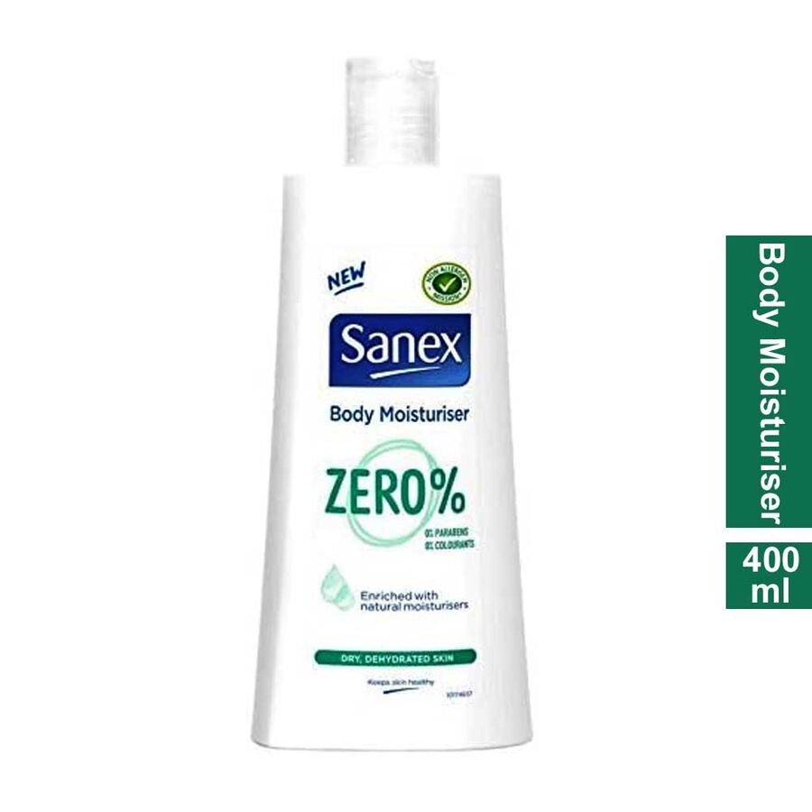 Sanex Body Moisturiser Zero Body Lotion for Dry Skin 400ml