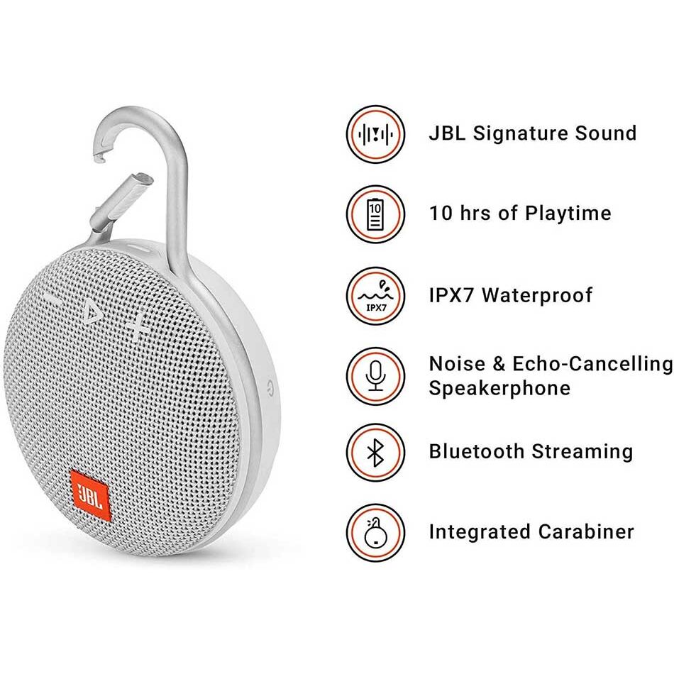 JBL CLIP 3 Waterproof Portable Bluetooth Speaker
